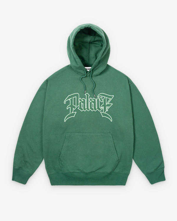 Palace - Men's Le Script Hood - (Racey Green)