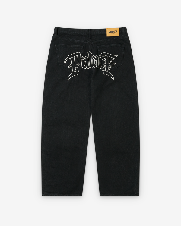 Palace - Men's Le Script P90 Baggy Jean - (Black)