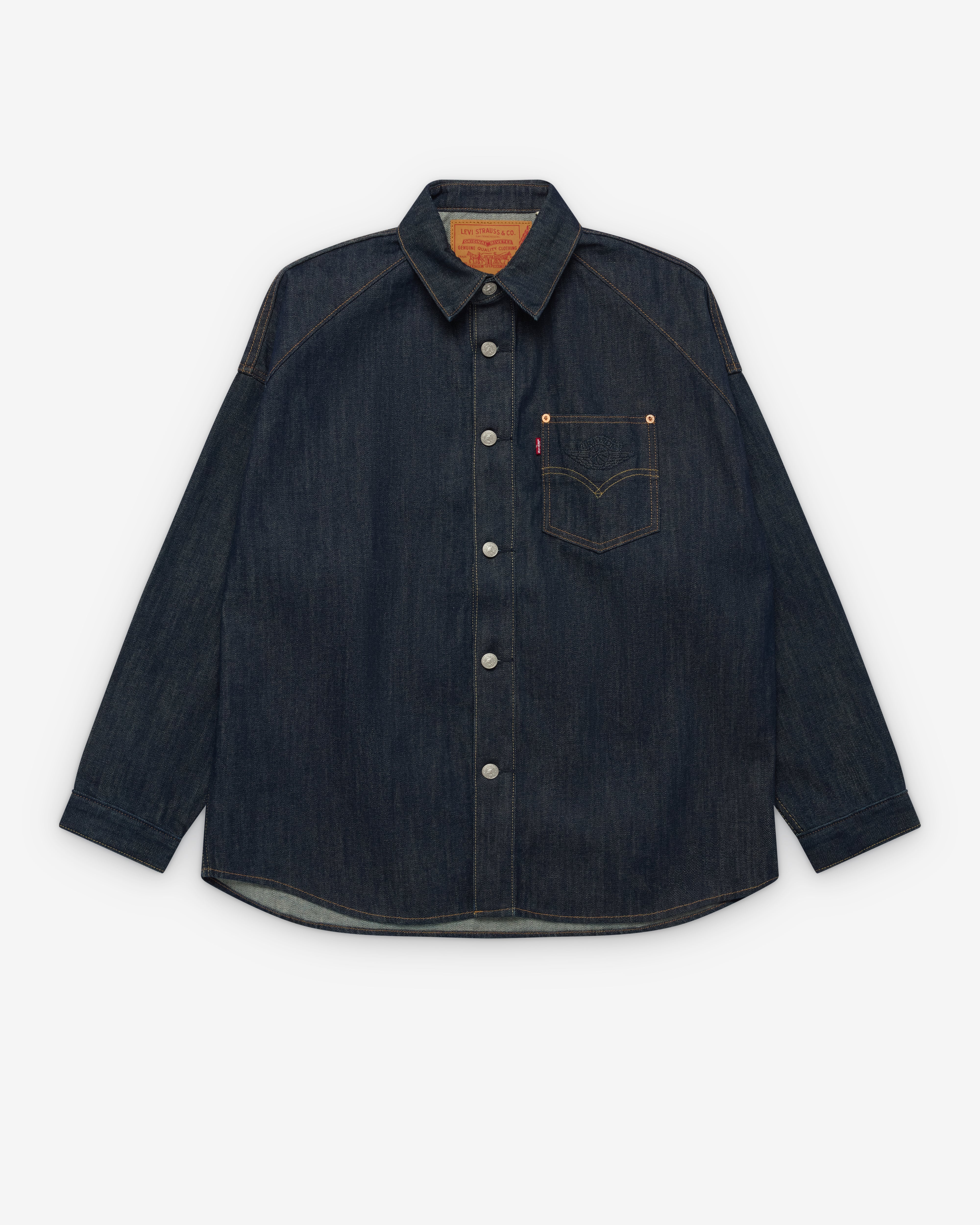 トップス Jordan LEVI'S Denim Overshirt Jacket Nike: Levi's Jordan Denim Overshirt Jacket (Indigo) | Dover Street