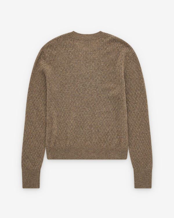 Le Kasha - Women's Round Neck Sweater - (Olive)