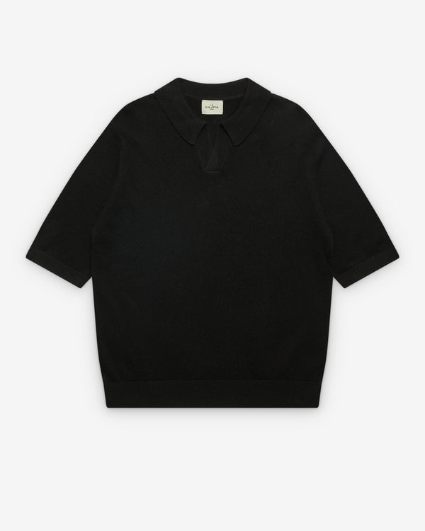 Le Kasha - Men's Short Sleeve Sweater - (Black)