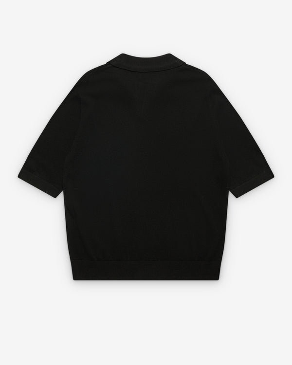 Le Kasha - Men's Short Sleeve Sweater - (Black)