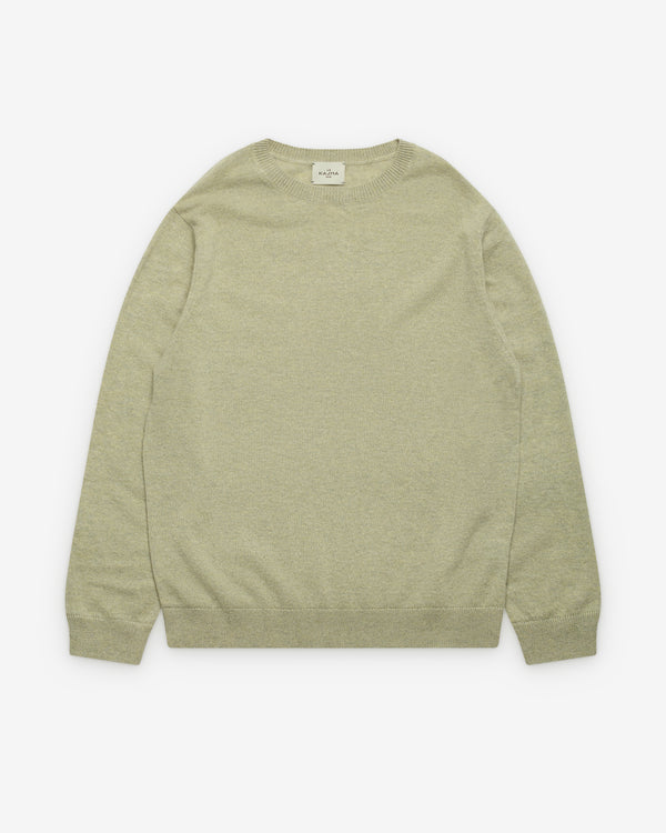 Le Kasha - Men's Round Neck Sweater - (Sage)
