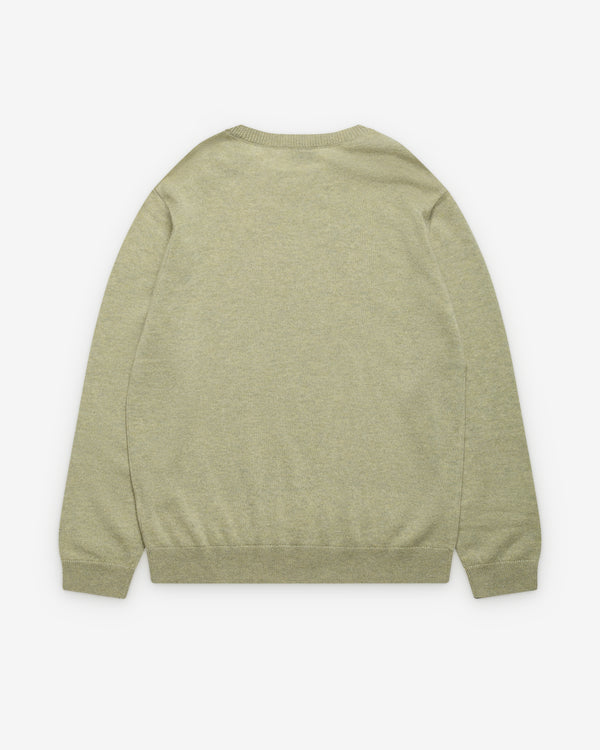 Le Kasha - Men's Round Neck Sweater - (Sage)
