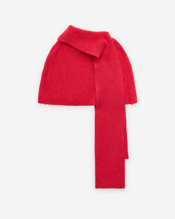 Le Kasha - Women's Bolero With Scarf - (Cherry)