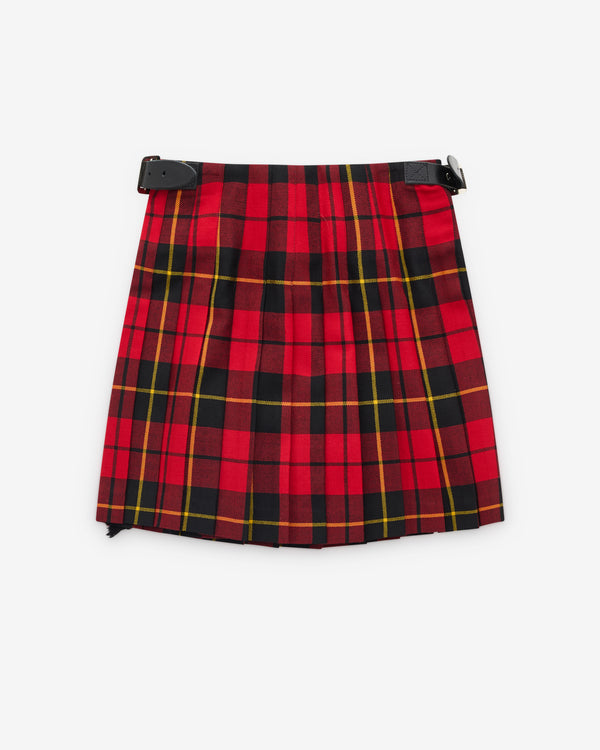 Le Kilt - Women's Pleats All Round Micro Mini Kilt - (Wallace Red)