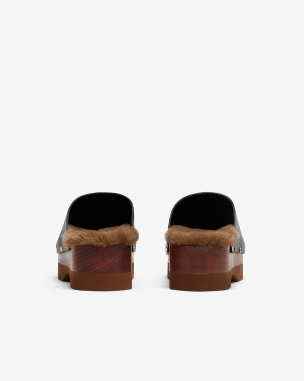 Le Monde Beryl - Women's Shearling Clog - (Mink Brown)
