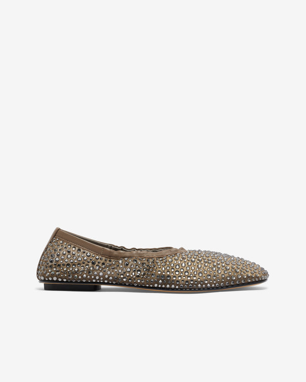 Le Monde Beryl - Women's Mica Flat Elastic - (Smokey Mesh Crystals)
