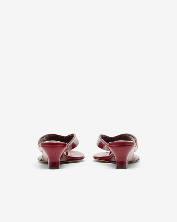 Le Monde Beryl - Women's Micro Wedge Thong Sandal - (Oxblood)