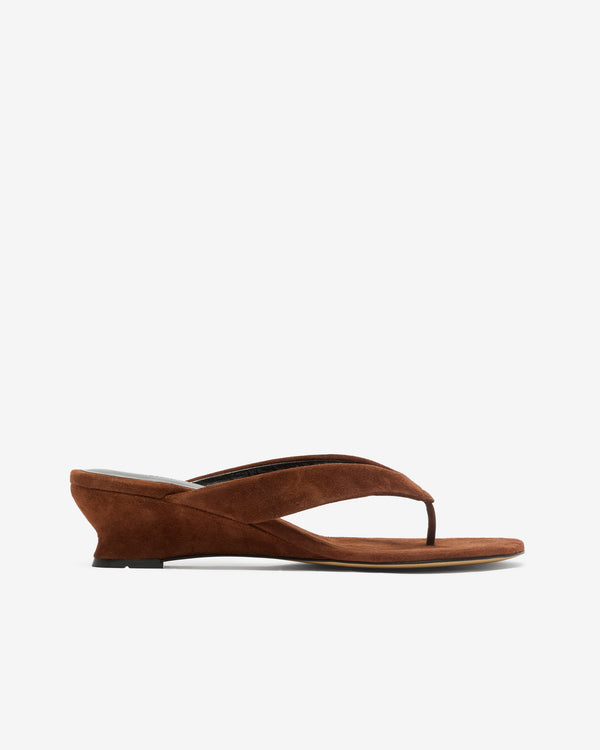 Le Monde Beryl - Women's Micro Wedge Thong Sandal - (Cinammon)