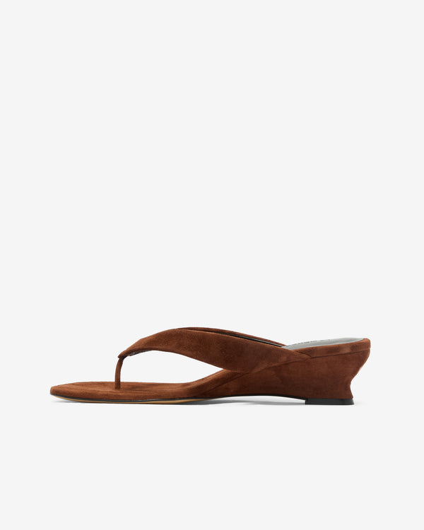 Le Monde Beryl - Women's Micro Wedge Thong Sandal - (Cinammon)