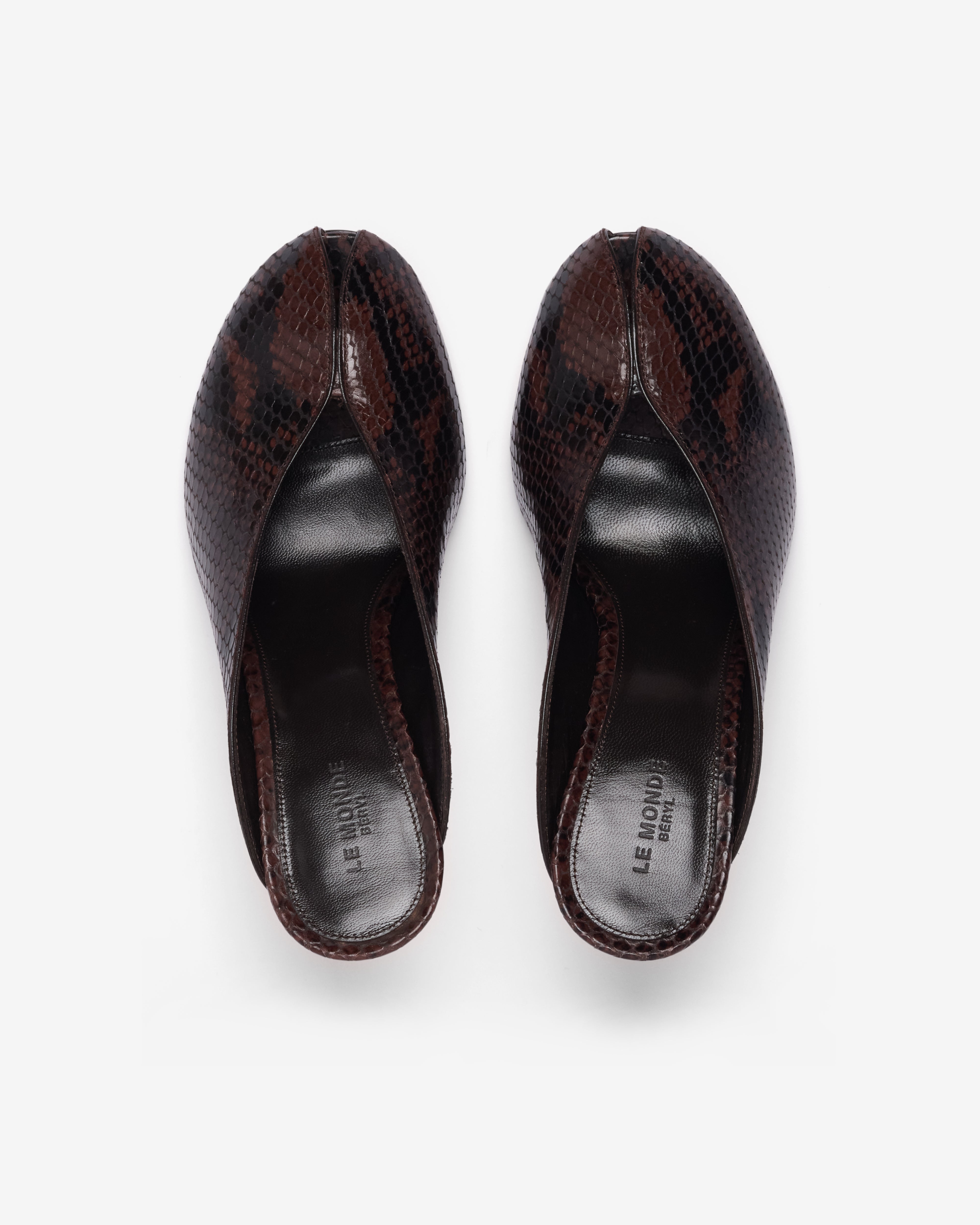 Le Monde Beryl: Women's Iris Mule (Snake) | Dover Street Market London
