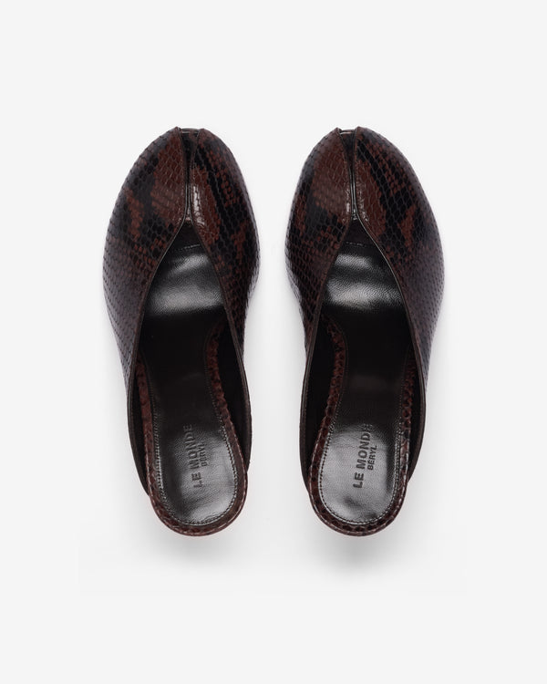 Le Monde Beryl - Women's Iris Mule - (Snake)