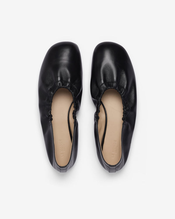 Le Monde Beryl - Women's Elastic Mica Flat - (Black)