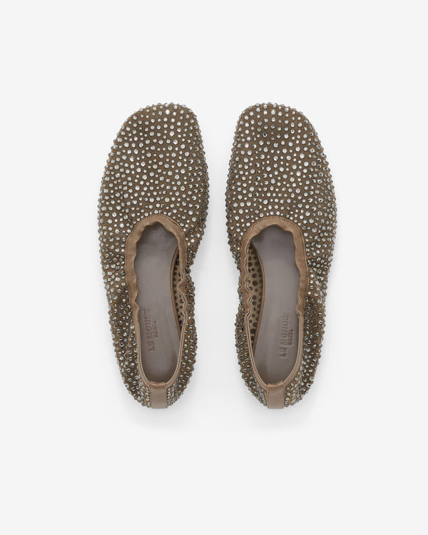 Le Monde Beryl - Women's Mica Flat Elastic - (Smokey Mesh Crystals)