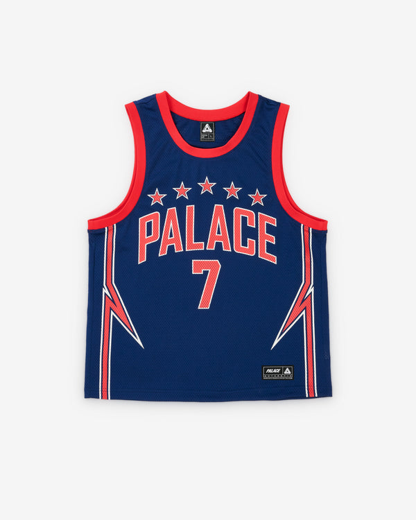 Palace - Men's Lightning Basketball Vest - (Navy/Red)