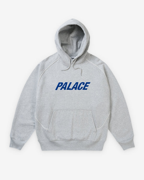 Palace - Men's Line It Up Hood - (Grey Marl)