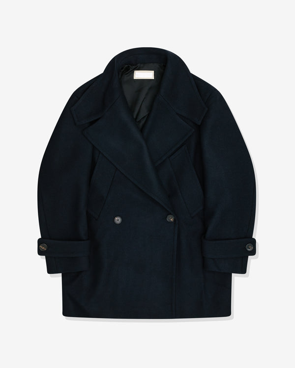 Litkovska - Women's Caban Long Coat - (Navy Blue)