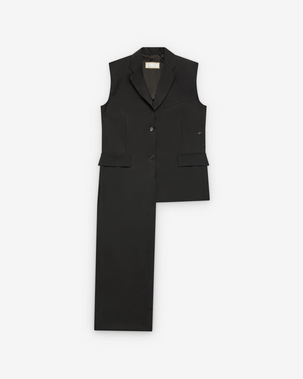 Litkovska - Women's Wool Blend Deconstructed Vest - (Black)