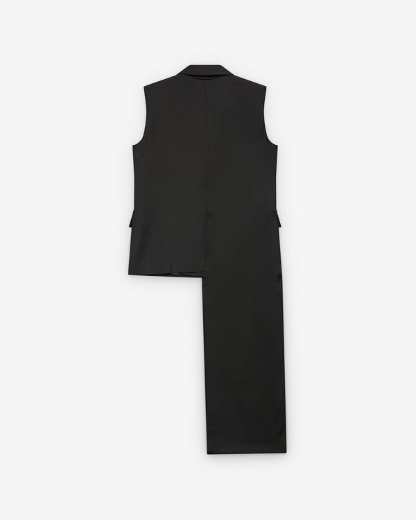 Litkovska - Women's Wool Blend Deconstructed Vest - (Black)