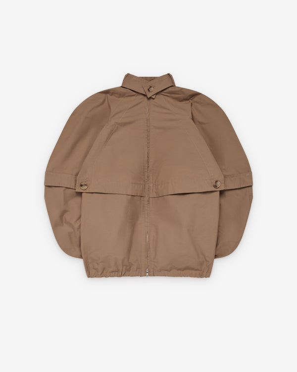 Litkovska - Women's Deconstructed Bomber Style Cape - (Beige)