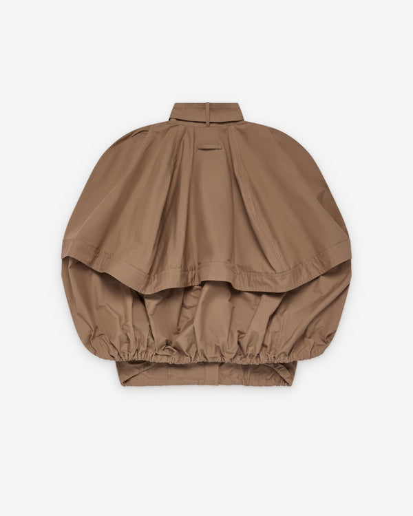 Litkovska - Women's Deconstructed Bomber Style Cape - (Beige)