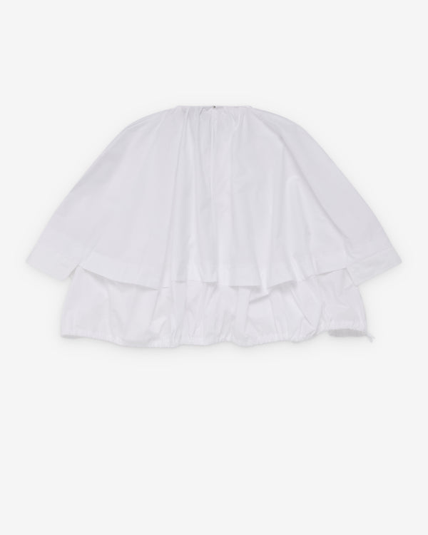 Litkovska - Women's Poplin Balloon Blouse - (White)