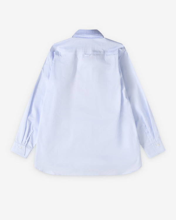 Litkovska - Women's Double Collar Poplin Shirt - (Blue)