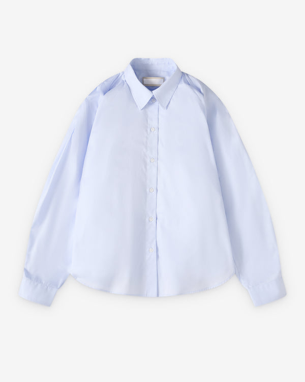 Litkovska - Women's Voluminous Poplin Shirt - (Blue)