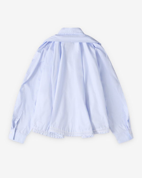 Litkovska - Women's Voluminous Poplin Shirt - (Blue)