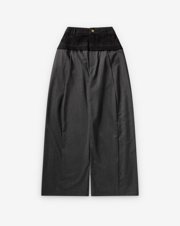 Litkovska -  Women's Wide-Leg Pants - (Grey/Black)