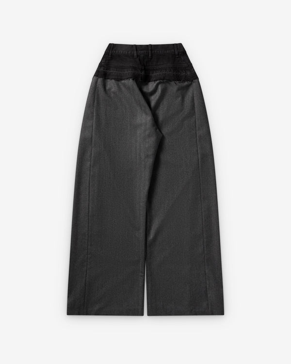 Litkovska -  Women's Wide-Leg Pants - (Grey/Black)