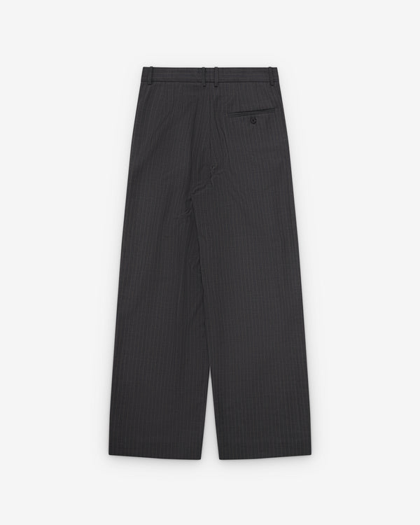 Litkovska - Women's Pleated Wide Leg Trousers - (Grey)