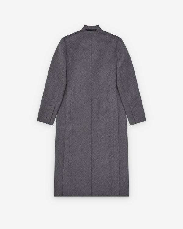 Litkovska - Women's Sculpterd Asymetric Wool Coat - (Grey)
