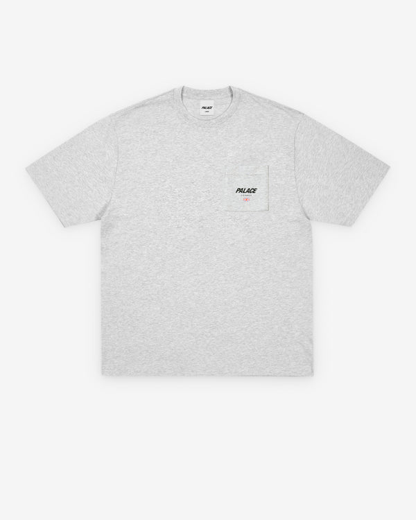 Palace - Men's Location T-Shirt - (Grey Marl)