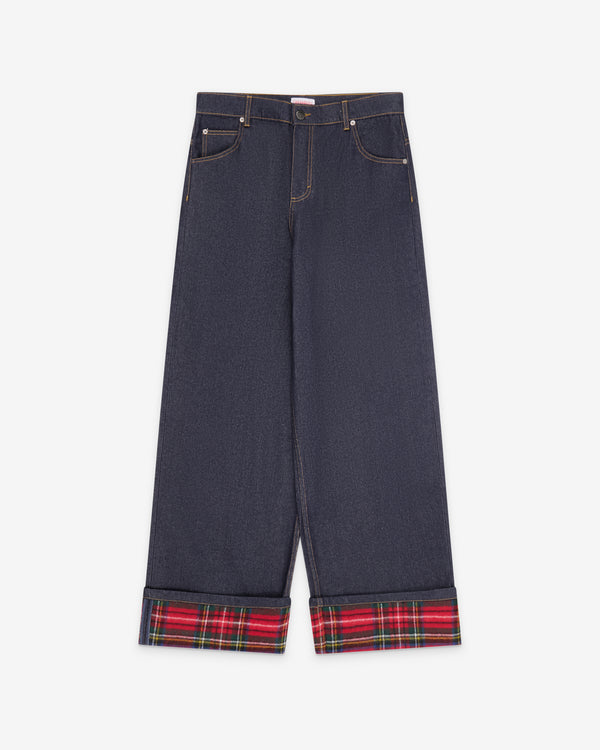 Charles Jeffrey - Men's Scarf Wide Leg Jeans - (Blue)