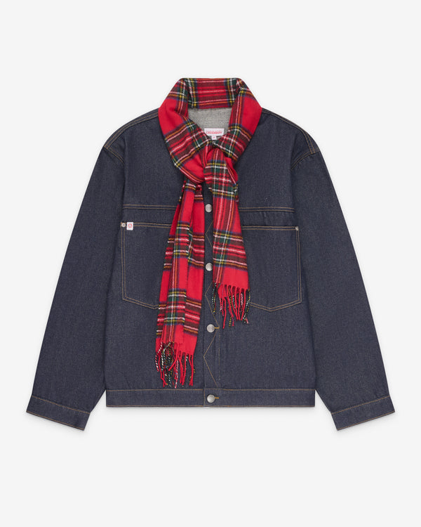 Charles Jeffrey - Men's Scarf Denim Jacket - (Blue)