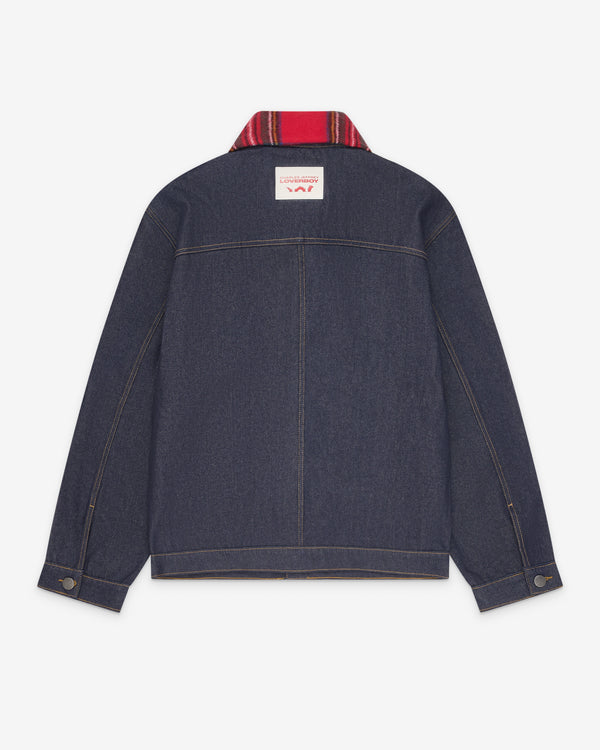 Charles Jeffrey - Men's Scarf Denim Jacket - (Blue)