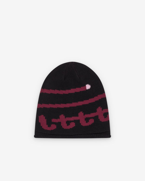 Little Tokyo Table Tennis - Men's Knit Swirl Beanie - (Red)