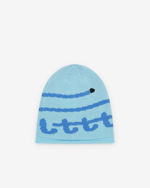 Little Tokyo Table Tennis - Men's Knit Swirl Beanie - (Blue)