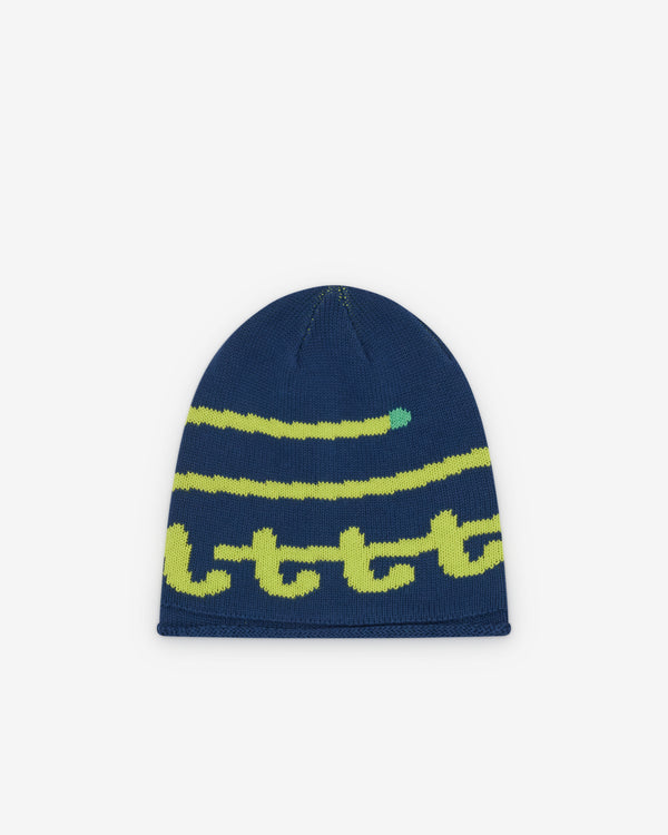 Little Tokyo Table Tennis - Men's Knit Swirl Beanie - (Yellow)