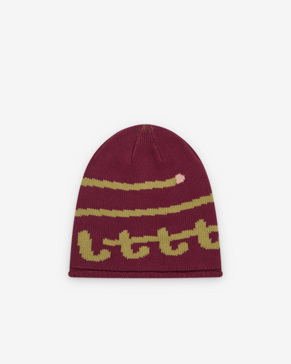 Little Tokyo Table Tennis - Men's Knit Swirl Beanie - (Gold)