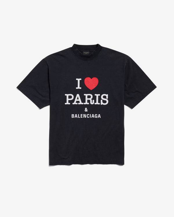 Balenciaga - Women's I Love Paris & Balenciaga T-Shirt - (Black)