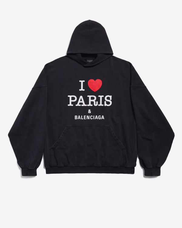 Balenciaga - Men's I Love Paris & Balenciaga Hoodie - (Black)