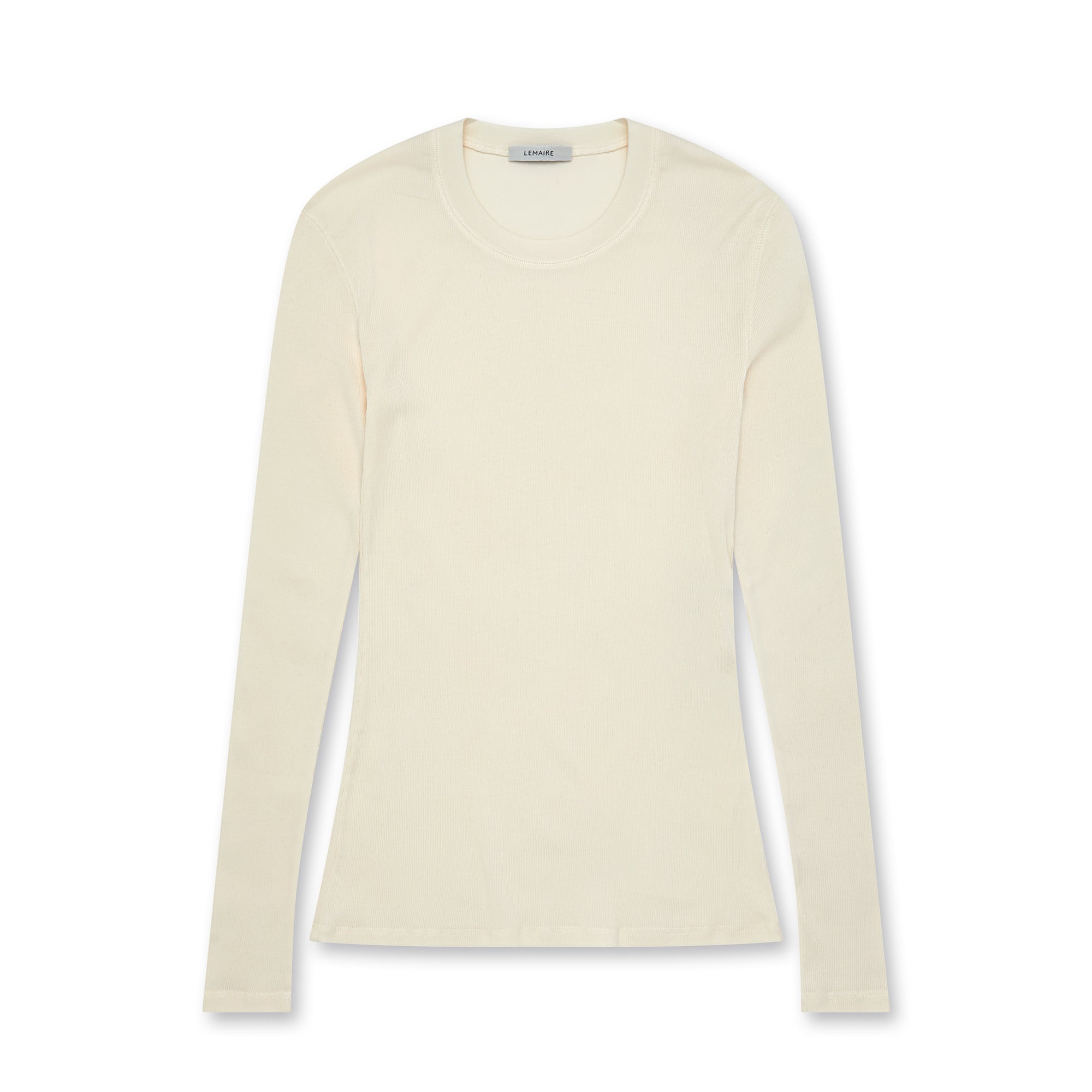 Lemaire - Women’s Rib Long Sleeve T-Shirt - (White) view 5