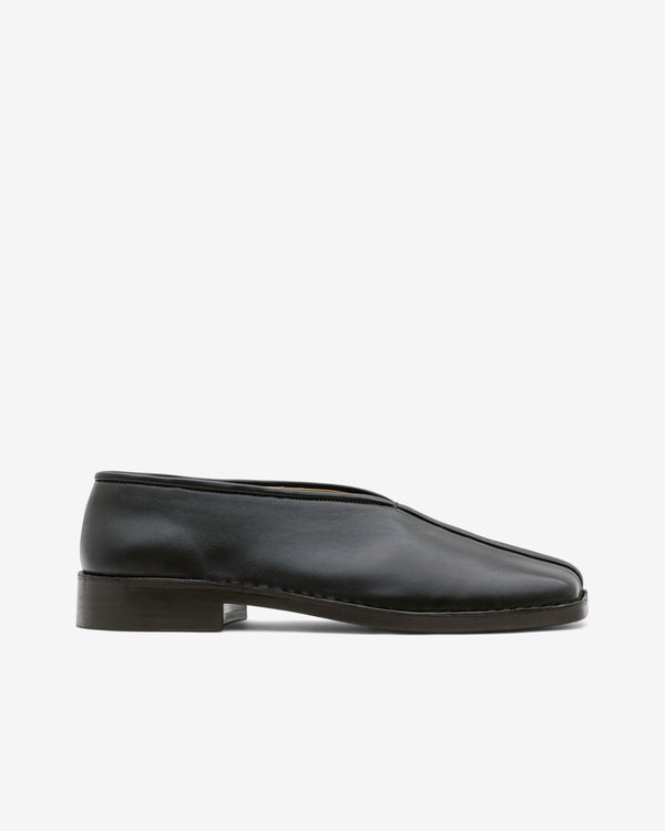 Lemaire - Men's Flat Piped Slippers - (Dark Brown)