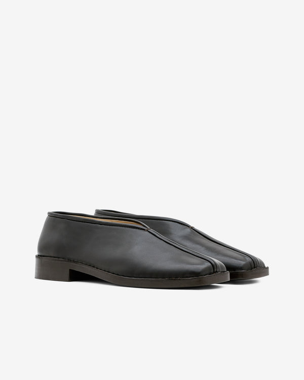 Lemaire - Men’s Flat Piped Slippers - (Dark Brown)