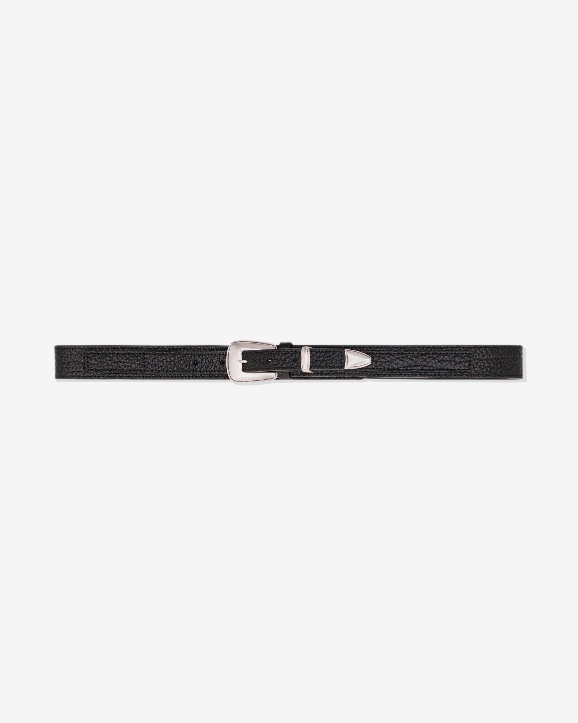 Lemaire Women’s Minimal Western Belt Grained Leather (Black)