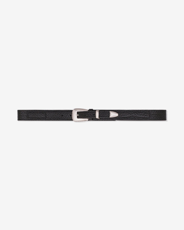 Lemaire - Women's Minimal Western Belt Grained Leather - (Black)