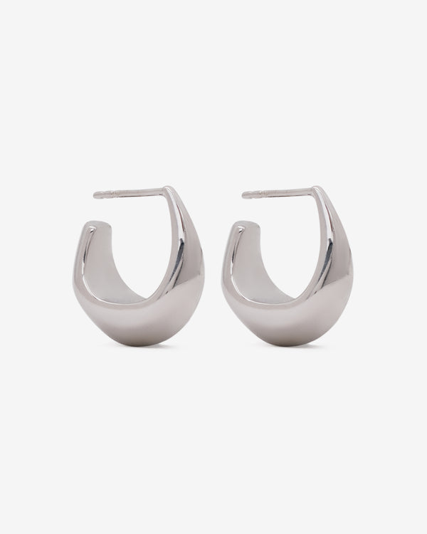 Lemaire - Women's Curved Mini Drop Earrings - (Silver)